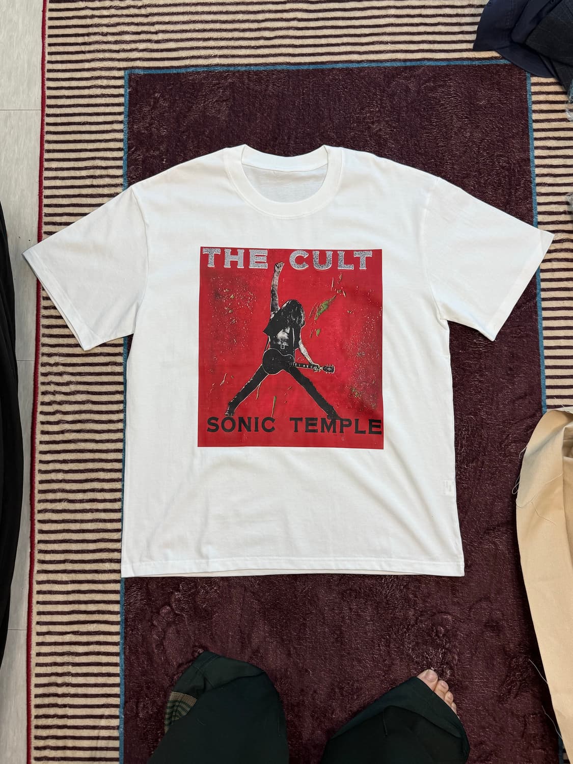 빈티지 무드 밴드 앨범커버 프린팅 반팔  상품이미지4