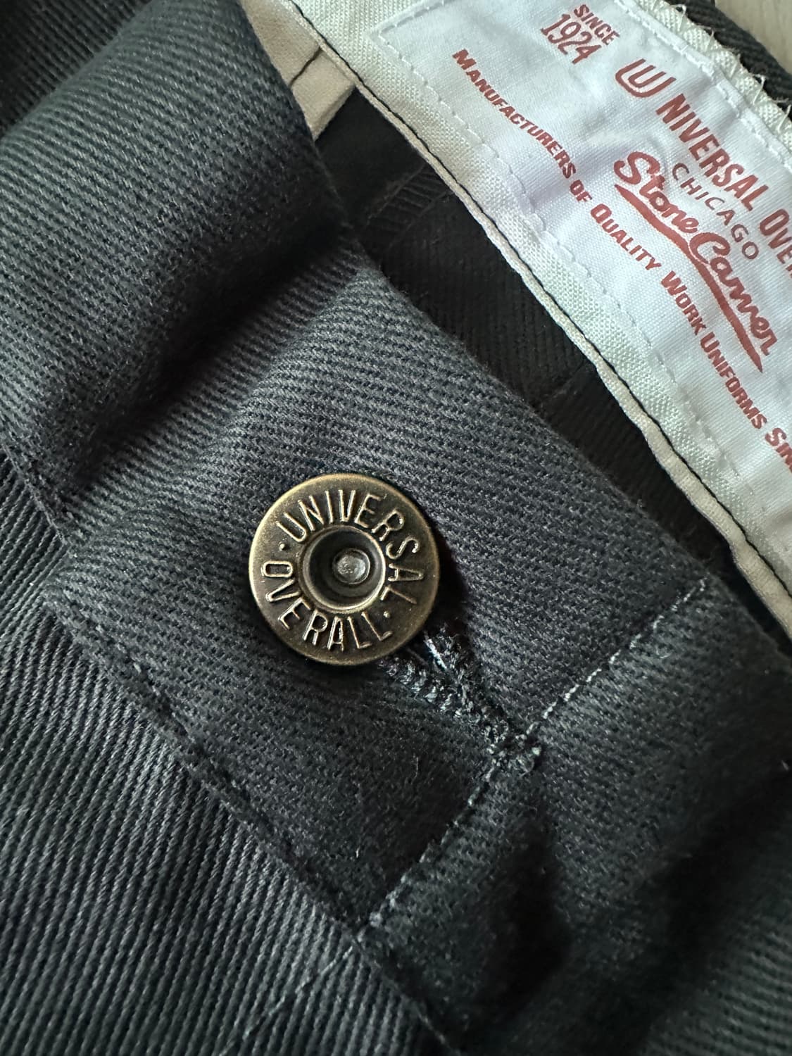 저널스탠다드 x 유니버셜 오버랠 헤리티지라인 원턱와이드팬츠 상품이미지4