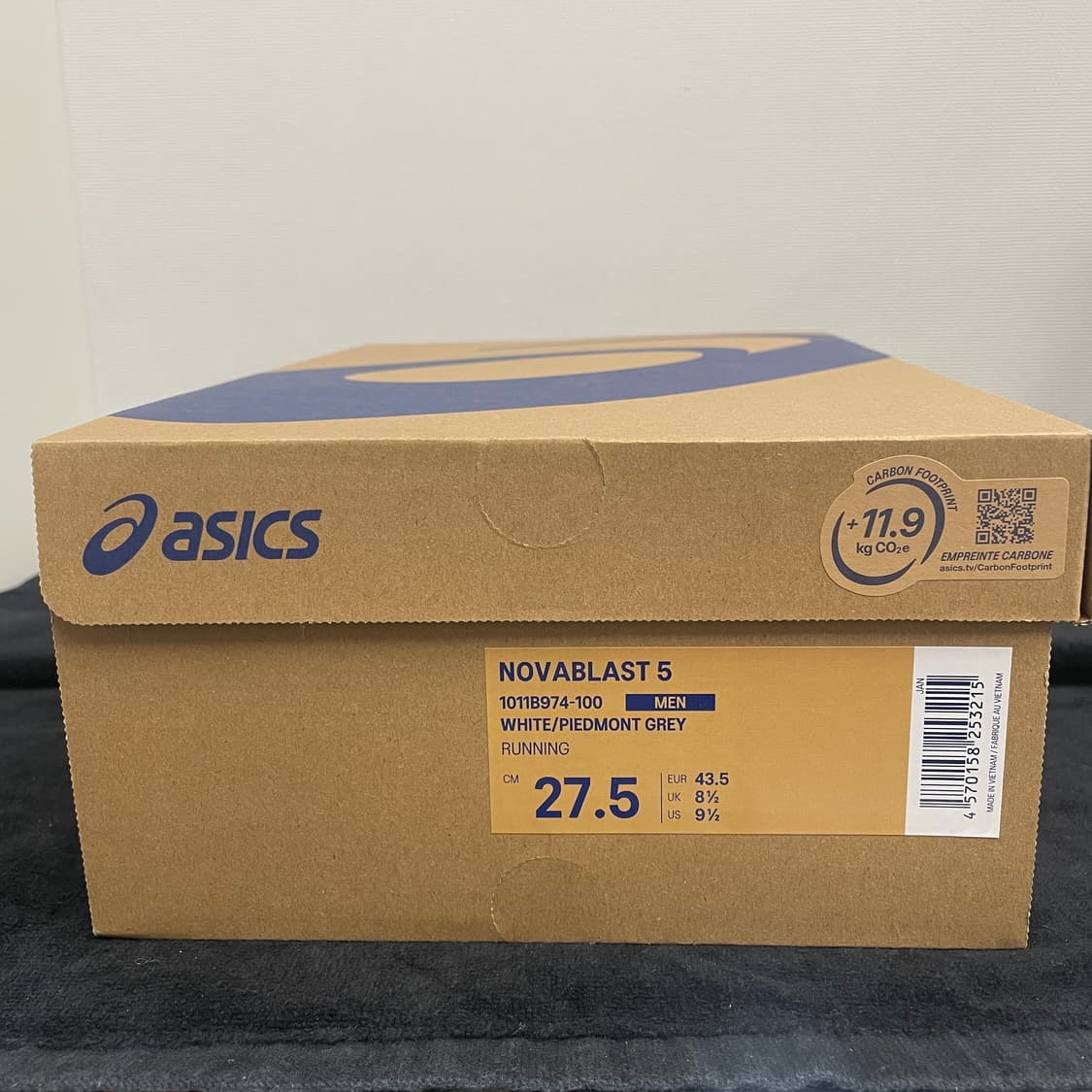 아식스 노바블라스트5 화이트 피드몬트/그레이 275 상품이미지8