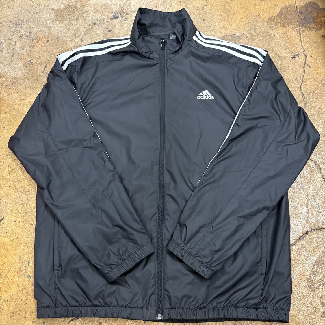 [정품/2XL,110] 아디다스 삼선 바람막이 자켓 블랙 b16 상품이미지2