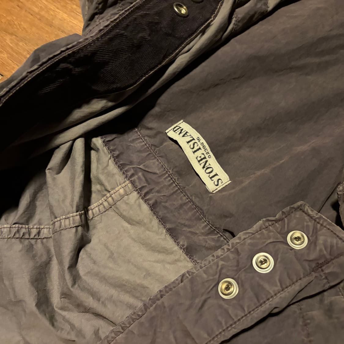 90s Stone Island 아카이브 가먼츠 다이드 로고 자켓 상품이미지8