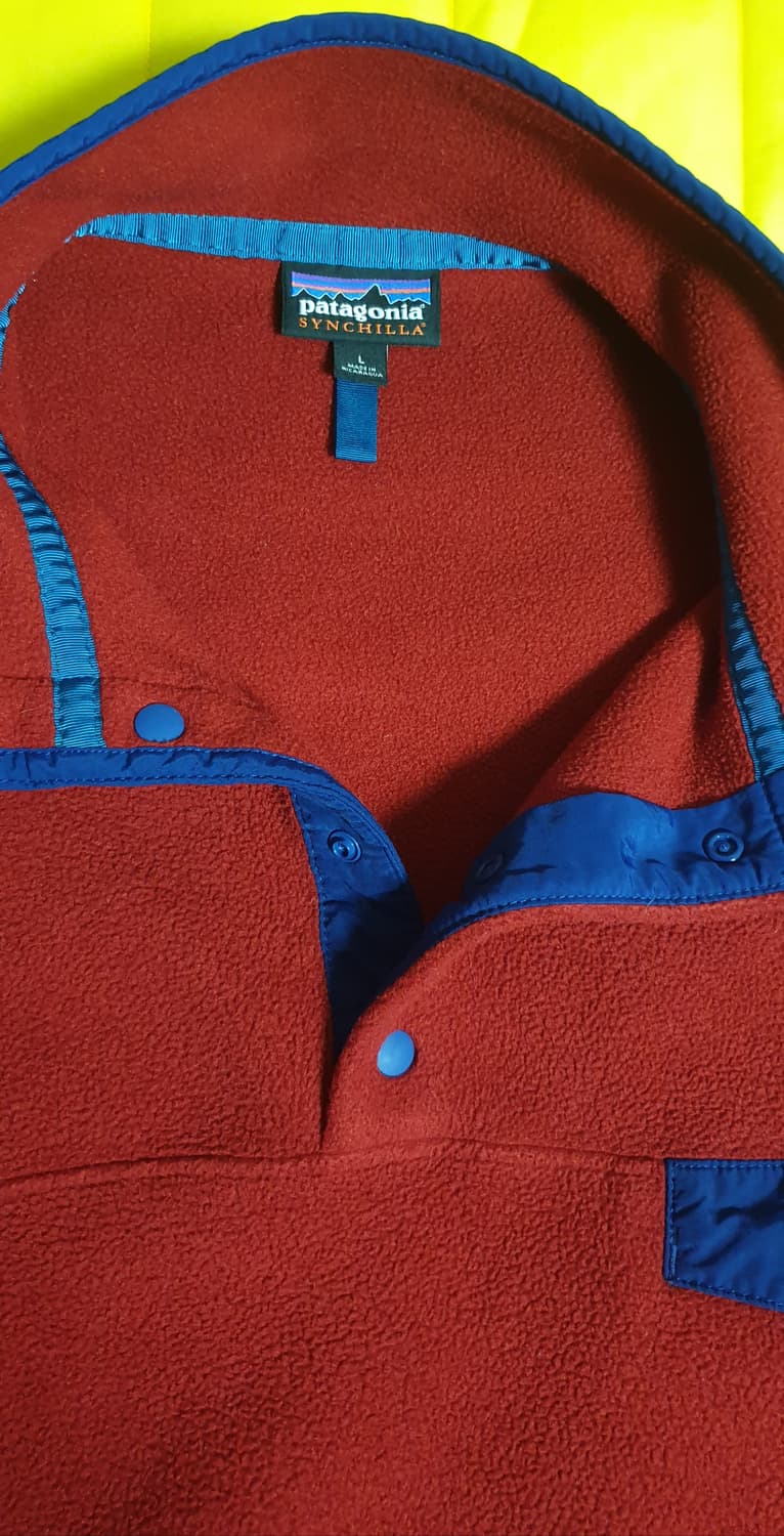 파타고니아 헤비웨이트 신칠라 풀오버 크림슨 레드 L 
 상품이미지5