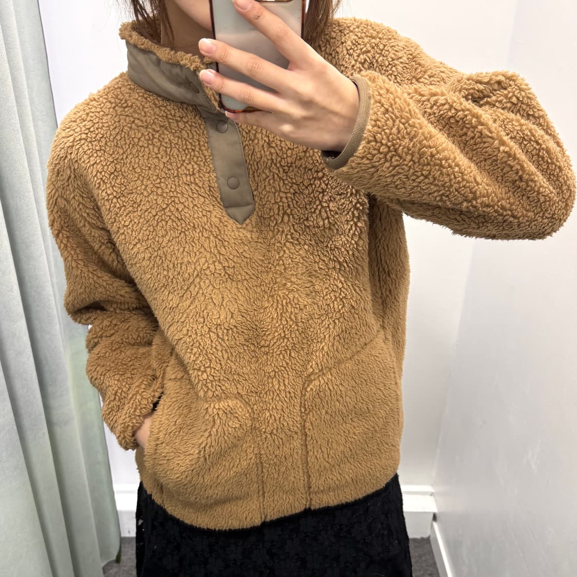 유니클로 브라운 플리스 상품이미지1