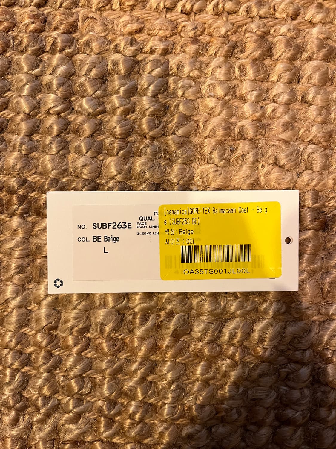 [L] 나나미카 고어텍스 발마칸 코트 상품이미지3