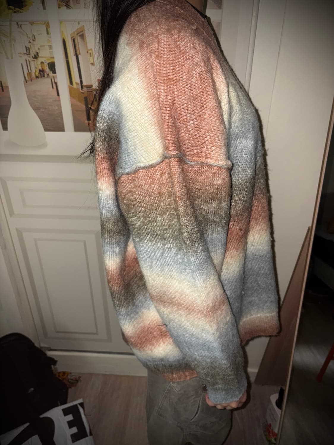 over pastel tone cardigan 상품이미지2