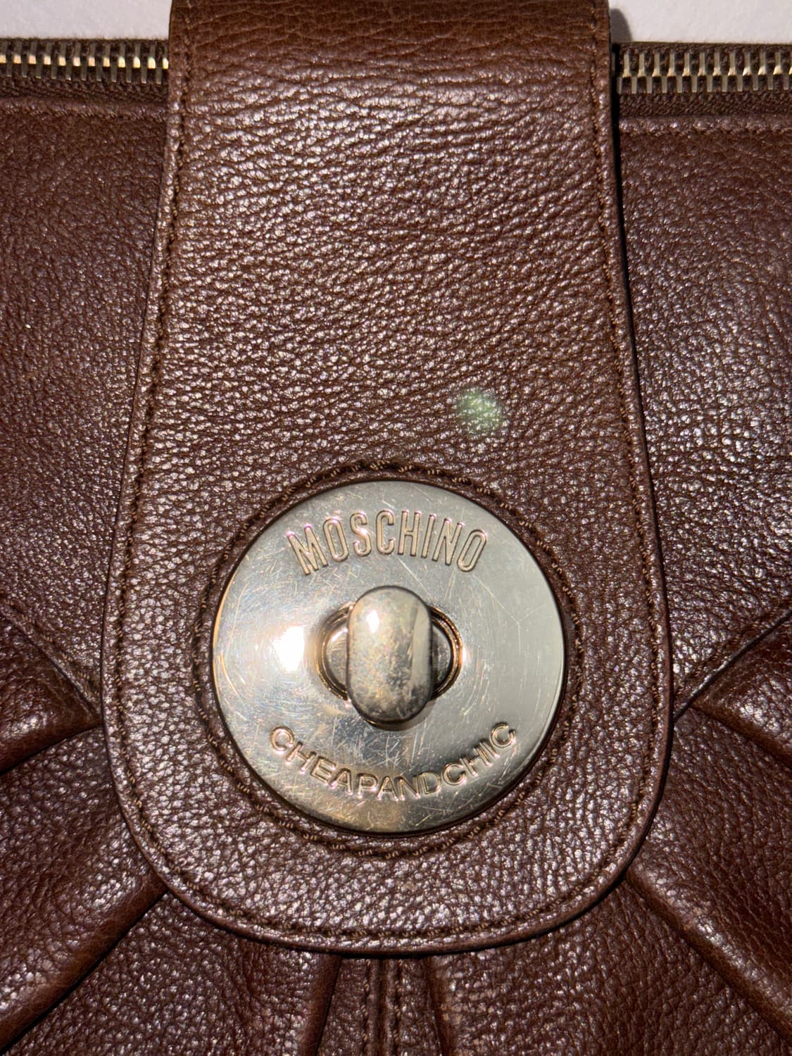 MOSCHINO leather shirring ruffle 숄더백 상품이미지5