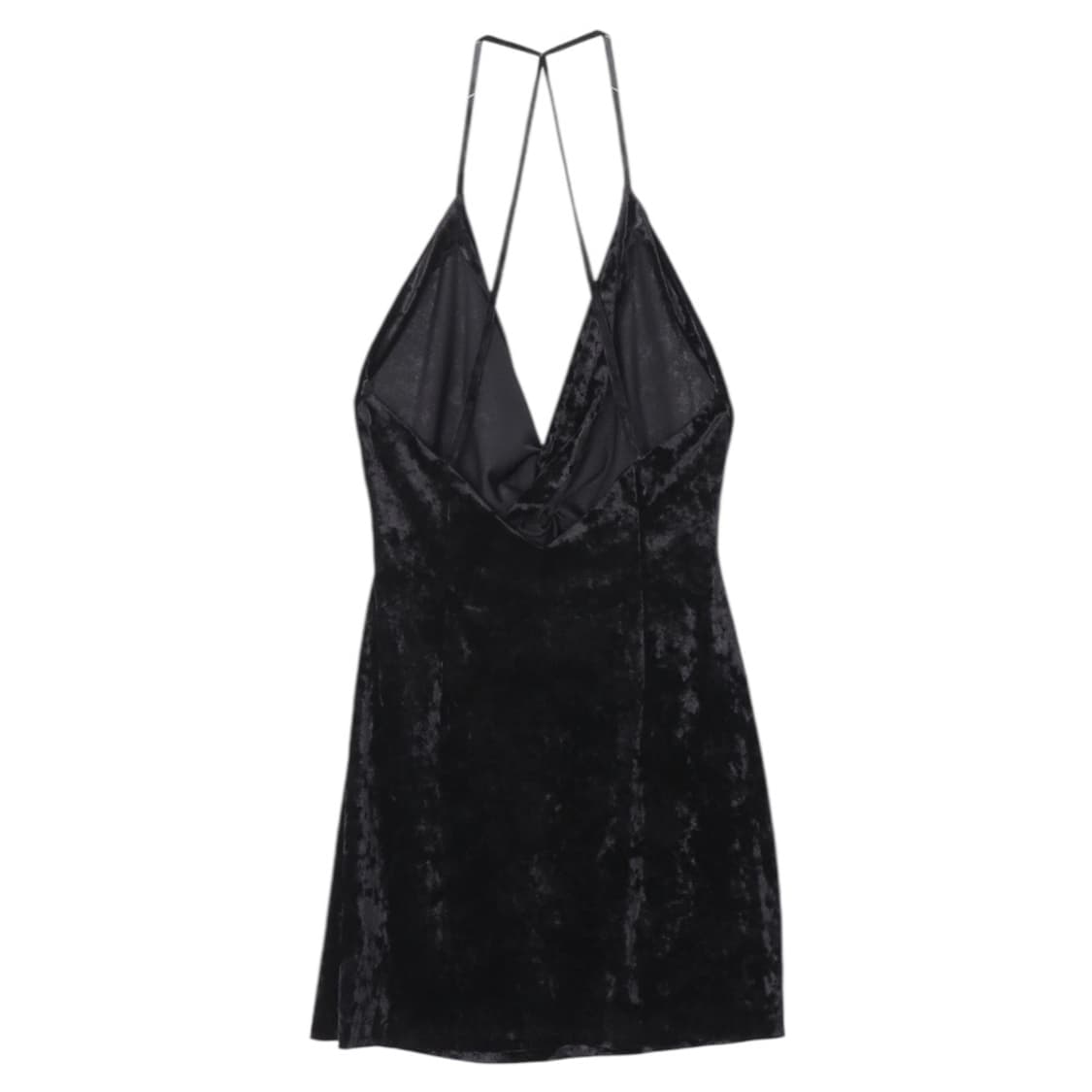 자라 블랙 벨벳 슬리브리스 원피스 상품이미지3