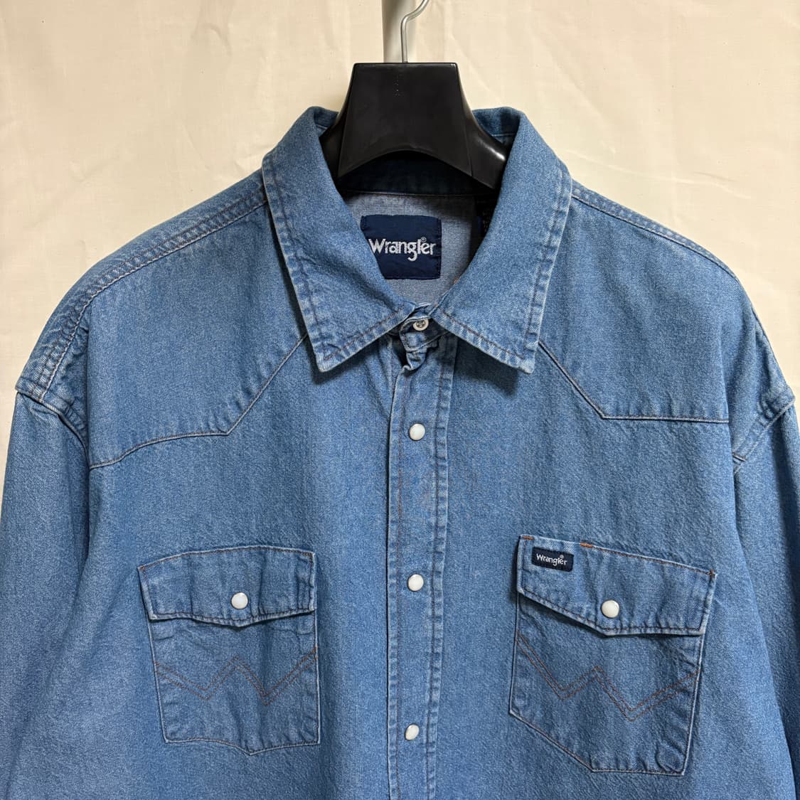 랭글러 데님 웨스턴 셔츠 / 블루, XXL 상품이미지2