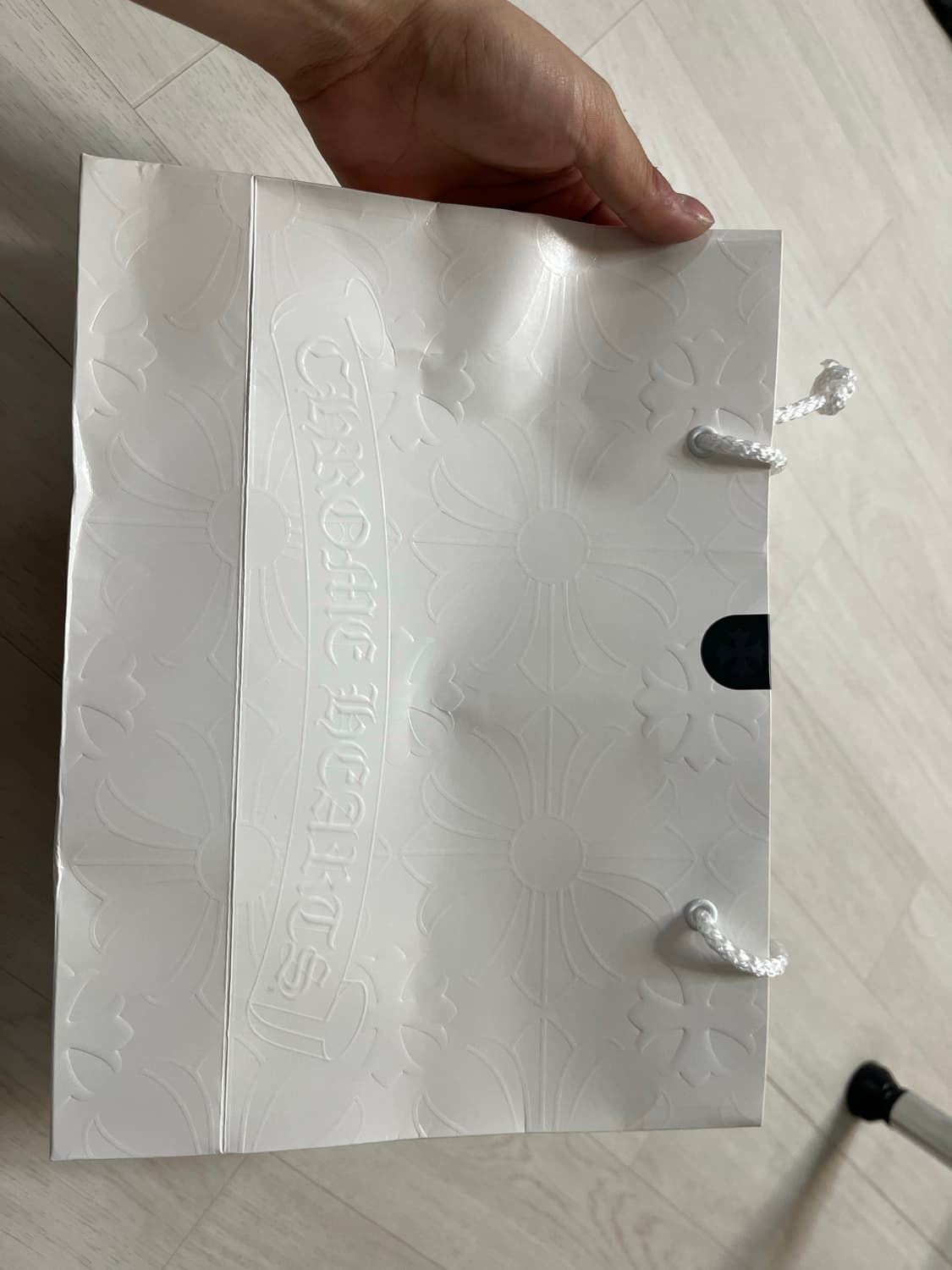 크롬하츠 홀스슈 롱 슬리브 화이트 / 핑크 L사이즈 상품이미지4