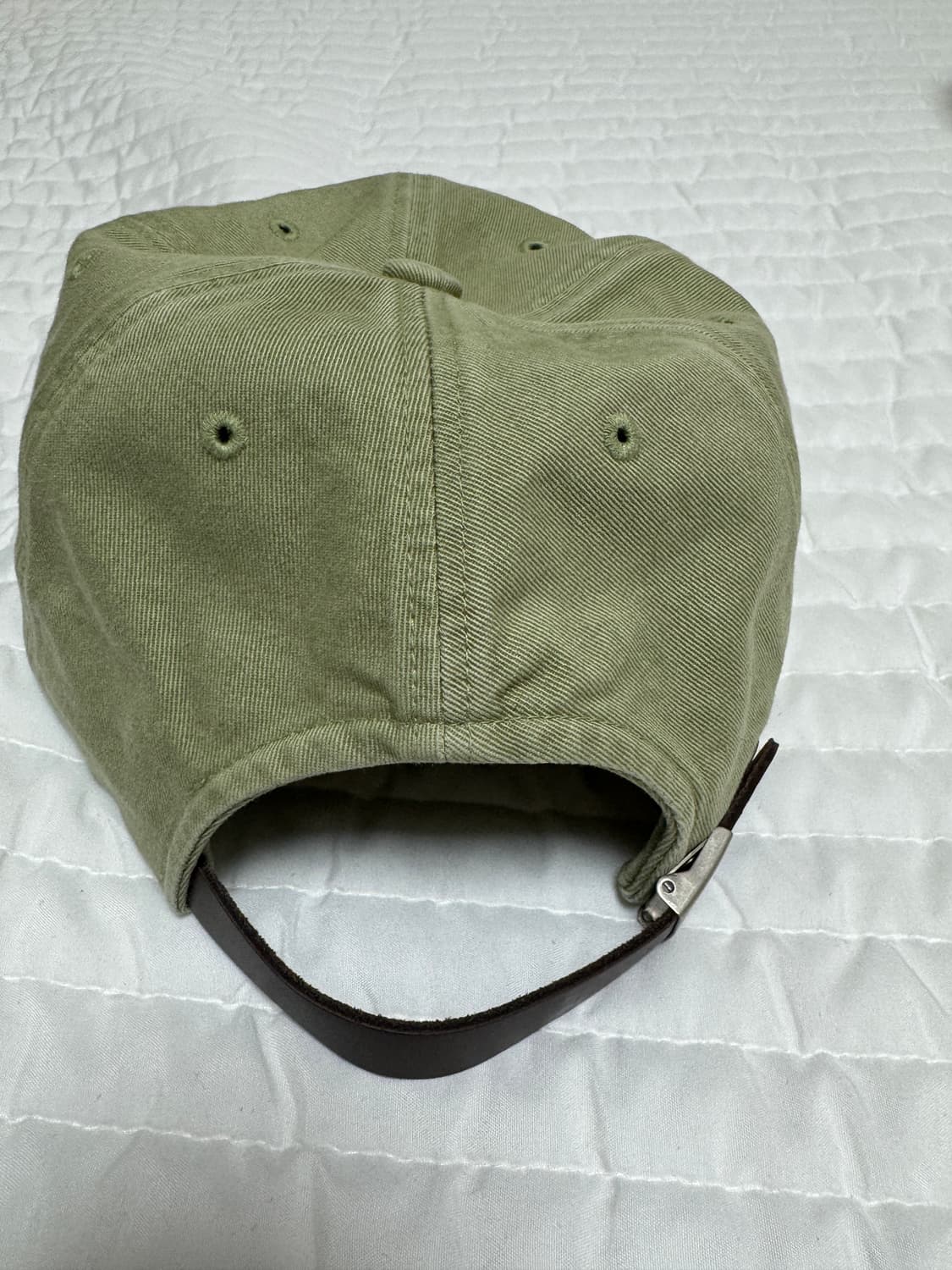 셔터x마이라이브러리 큐레이터 워싱 볼캡 세이지그린 상품이미지3