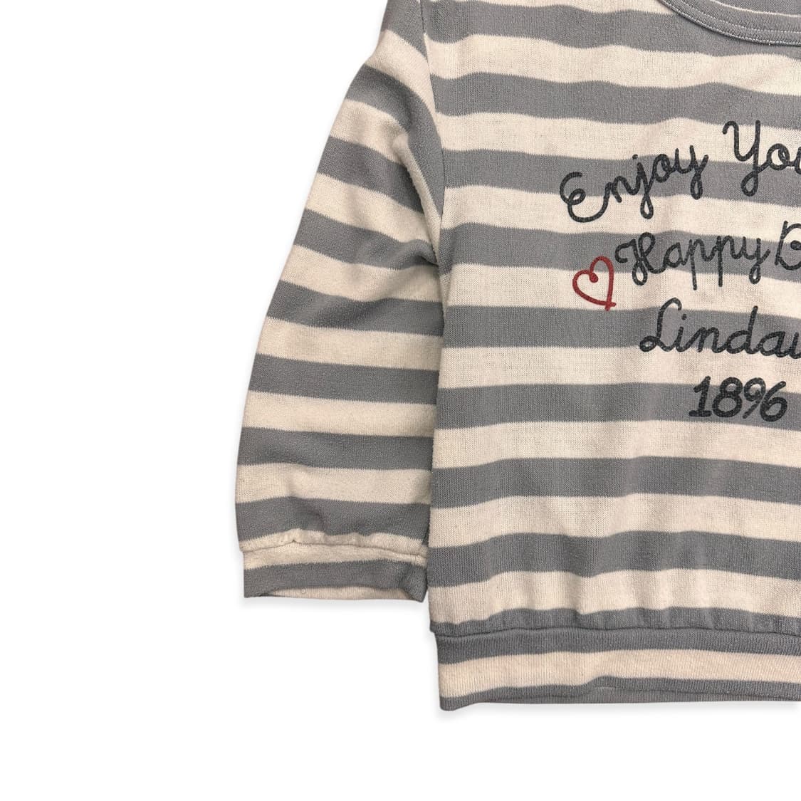 Lettering Stripe Volume Sweatshirt 상품이미지5