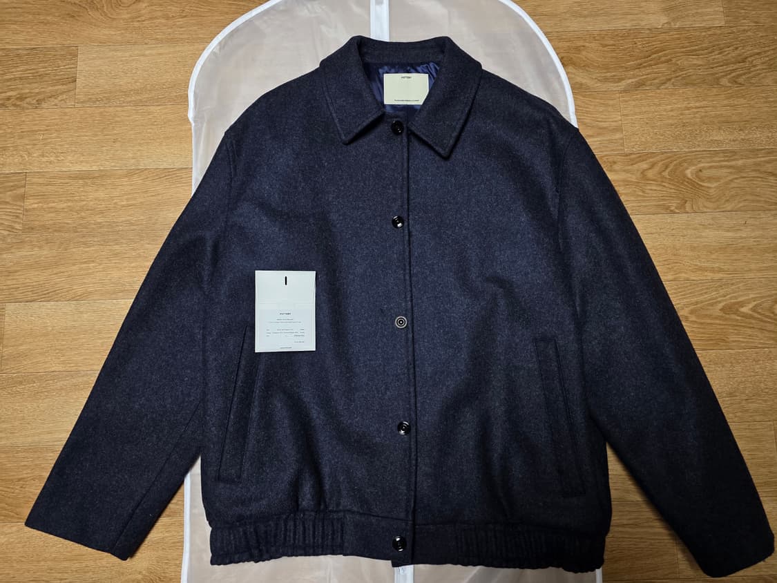 포터리 멜튼 울 블루종 멜란지네이비 3사이즈 상품이미지6