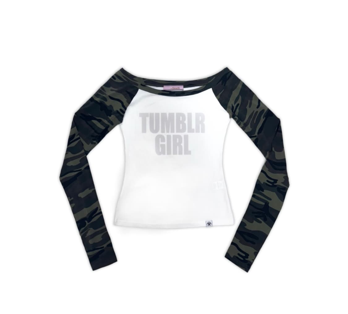 landminegirl TUMBLR GIRL top CAMO 상품이미지2