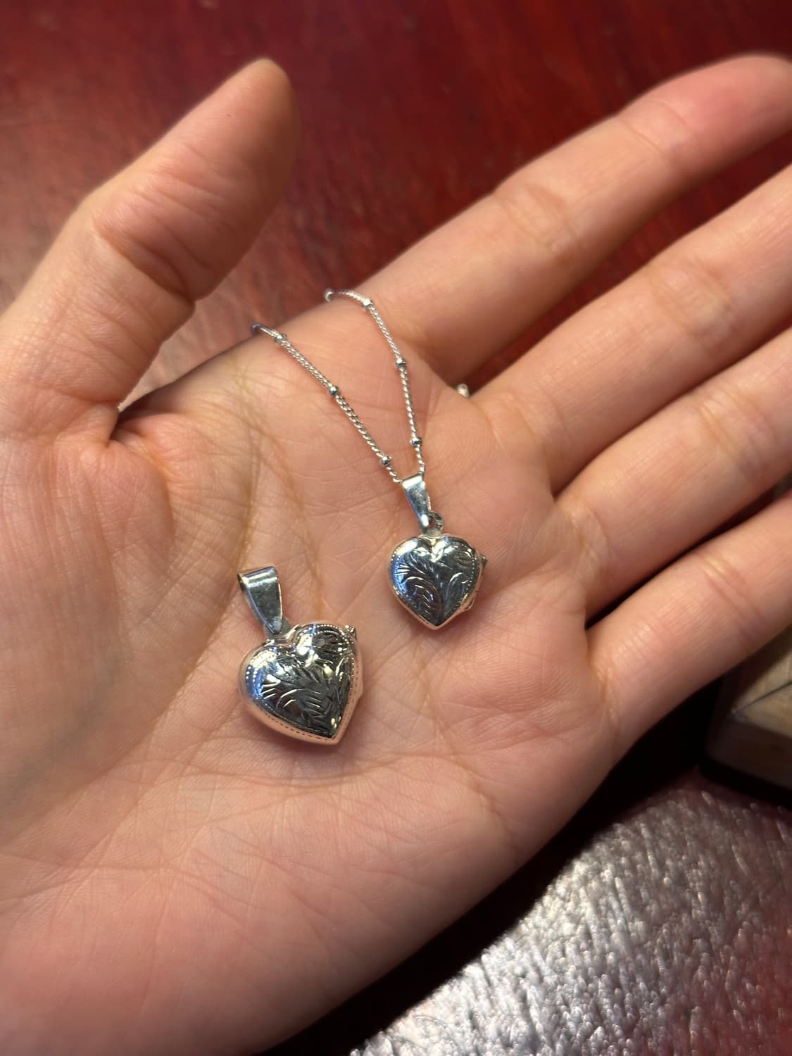 Heart locket 925silver necklace 상품이미지3