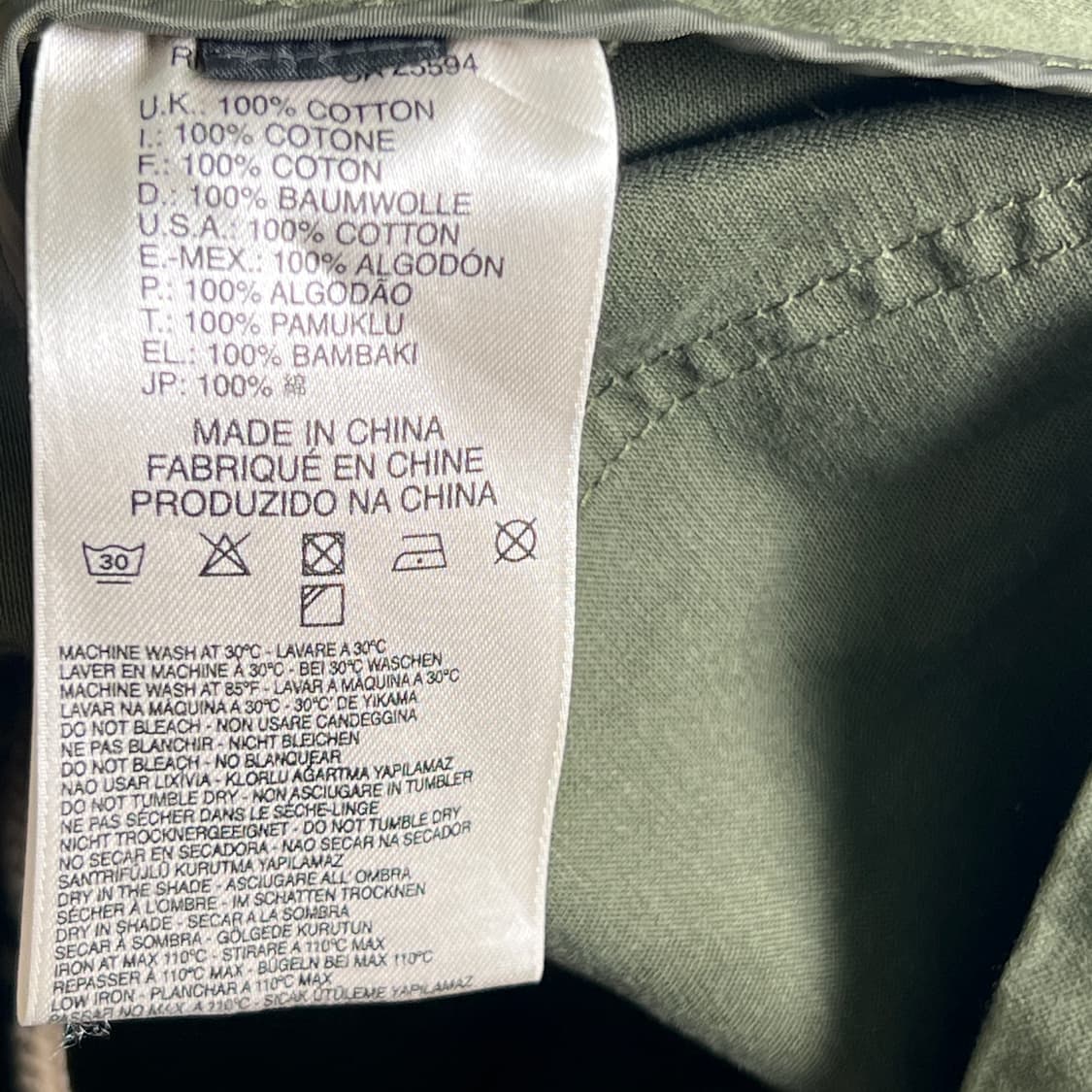 디젤 카키 패치 밀리터리 필드 자켓 XS 상품이미지10