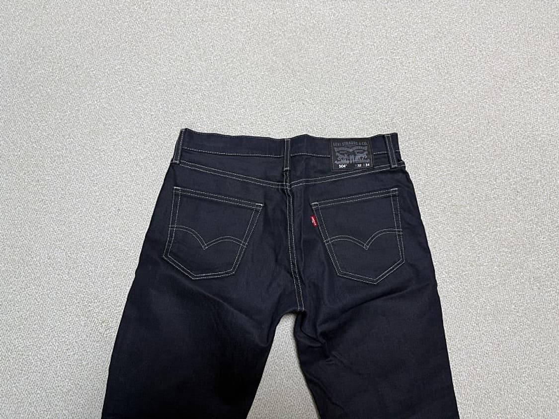 리바이스 504 청바지 여룸용 블랙진 남성용 32인치 미착용품 상품이미지4