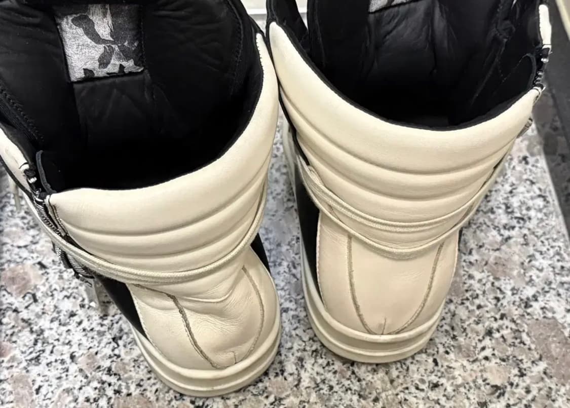 릭오웬스 Rick Owens 지오바스켓 흰검 39 상품이미지2