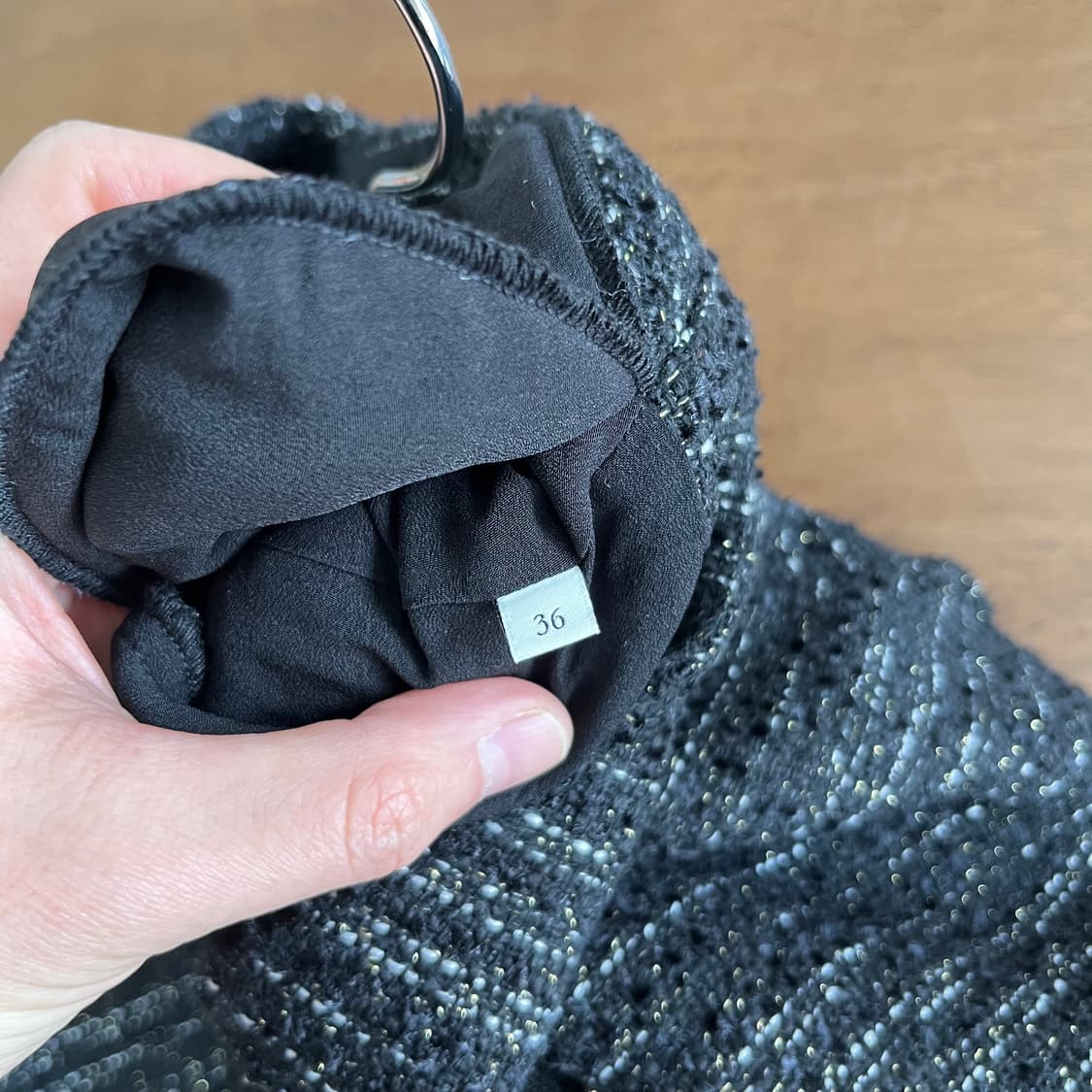 산드로 우먼 트위드 플레어 원피스 36 상품이미지6