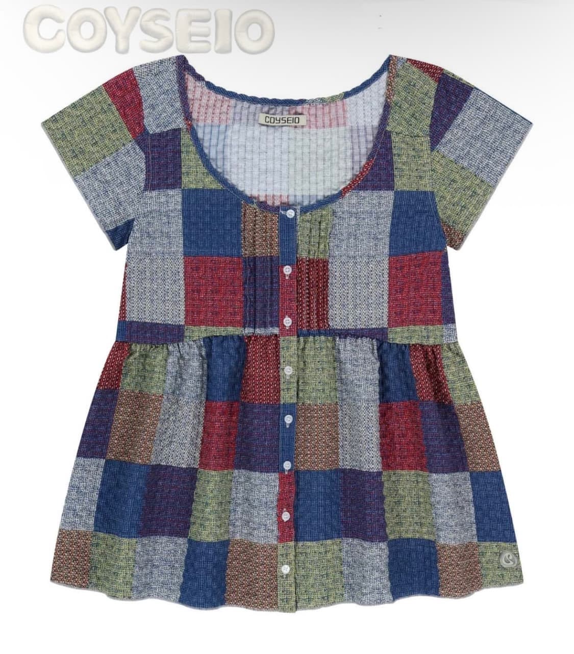 코이세이오 패치 블라우스 상품이미지1