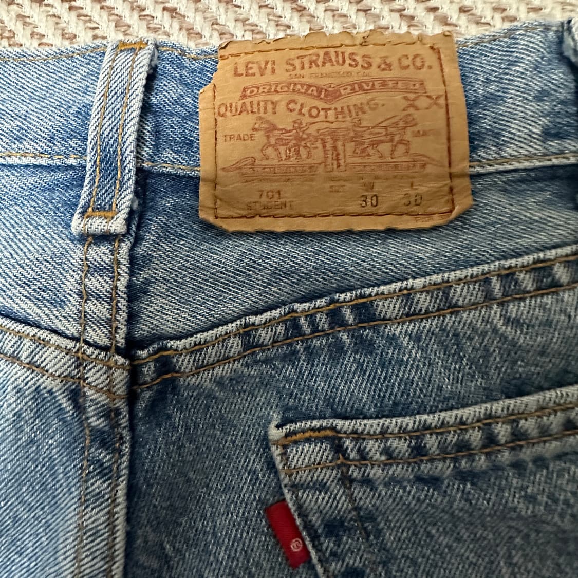 LEVI'S 701 90's usa made denim pants 상품이미지3