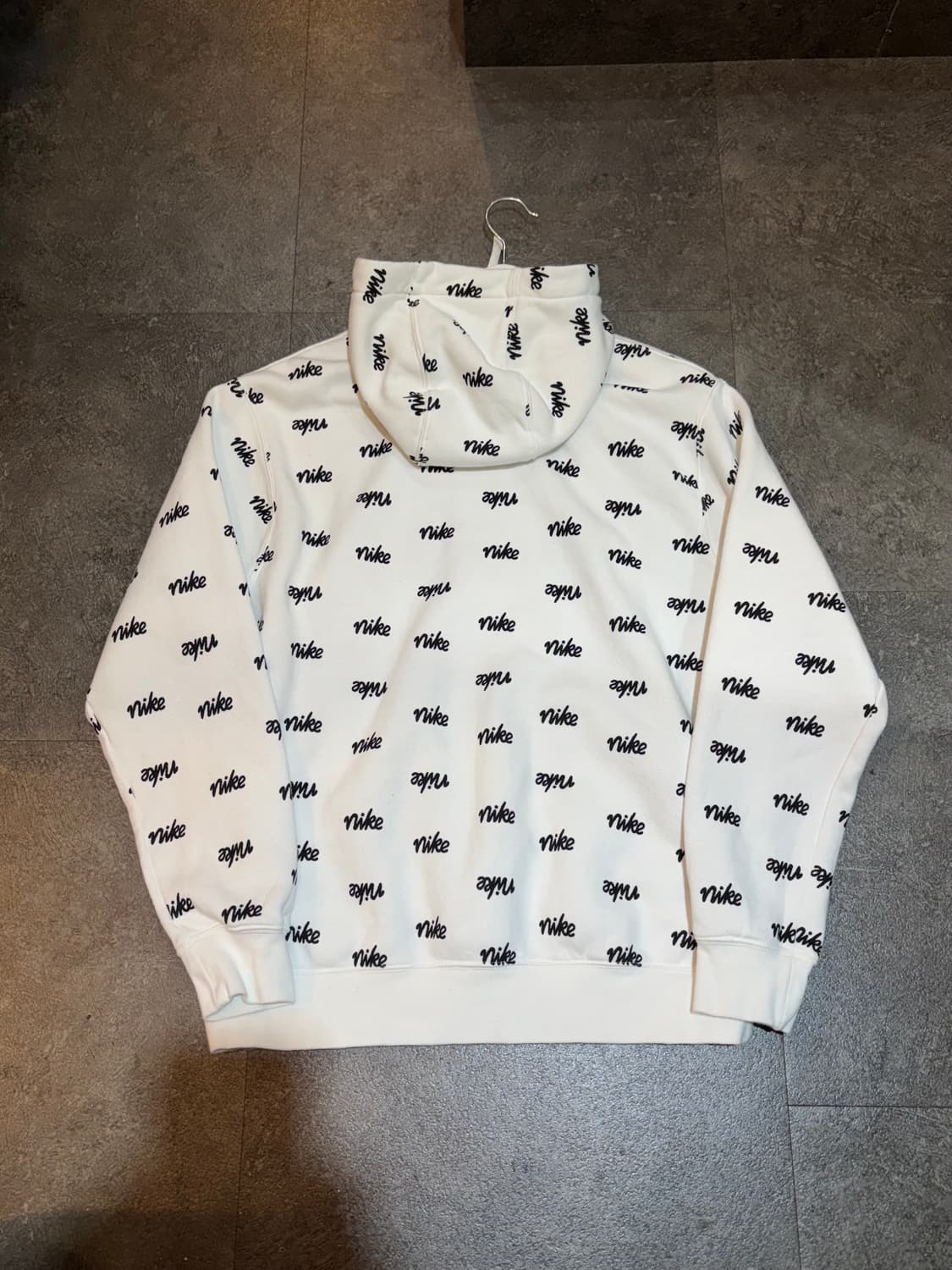 나이키 해외판 멀티로고 후드티 화이트 L 상품이미지3