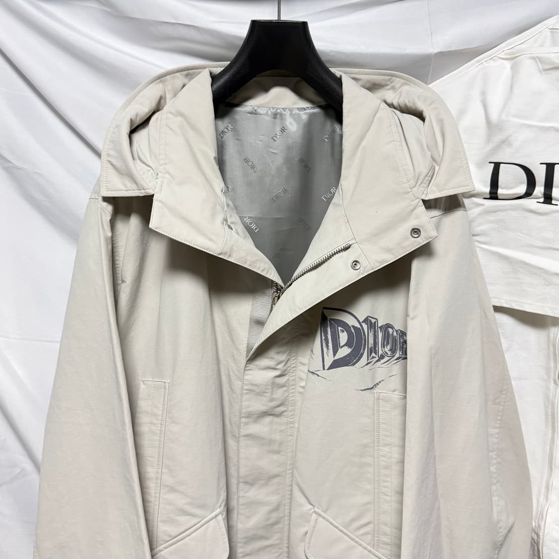 [미사용/54] 23FW 디올 테크니컬 코튼 오토만 파카 후드자켓 상품이미지2