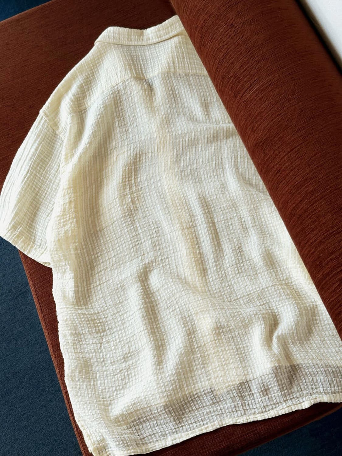 Natural fabric jacquard design half shir 상품이미지6