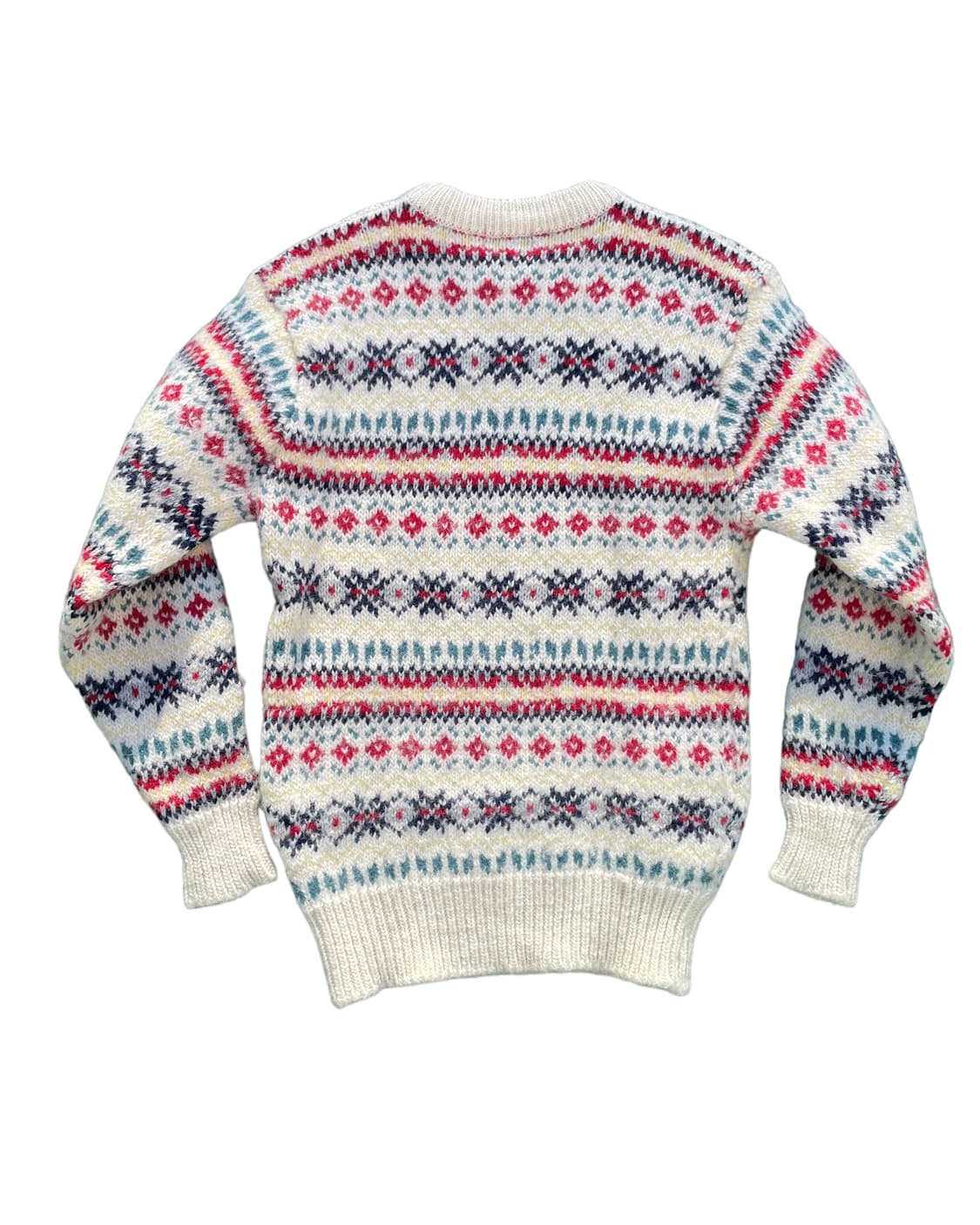 80‘s fair isle wool sweater 상품이미지4