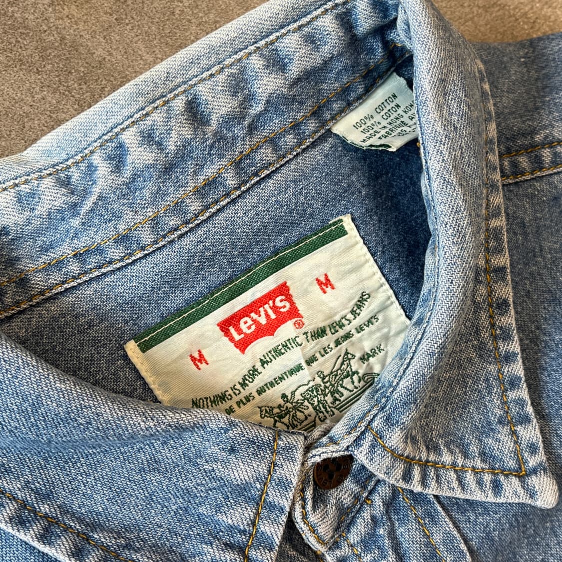 리바이스 정품 데님 청 긴팔 투 포켓 셔츠 상품이미지6