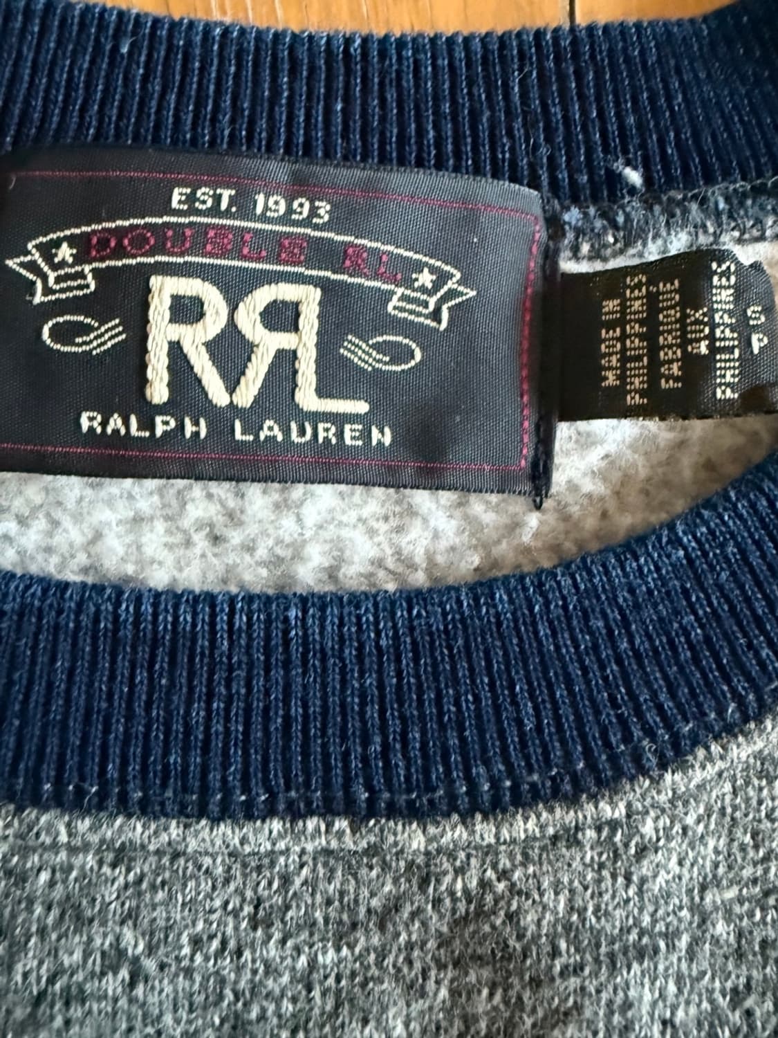 RRL U.S. RRL 로고 플리스 크루넥 스웻셔츠 상품이미지4