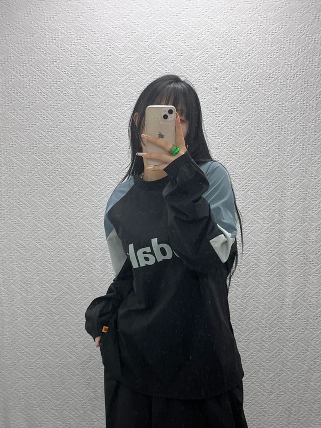 코닥 레트로 컬러 배색 바람막이 웜업 맨투맨 L C08165 상품이미지2