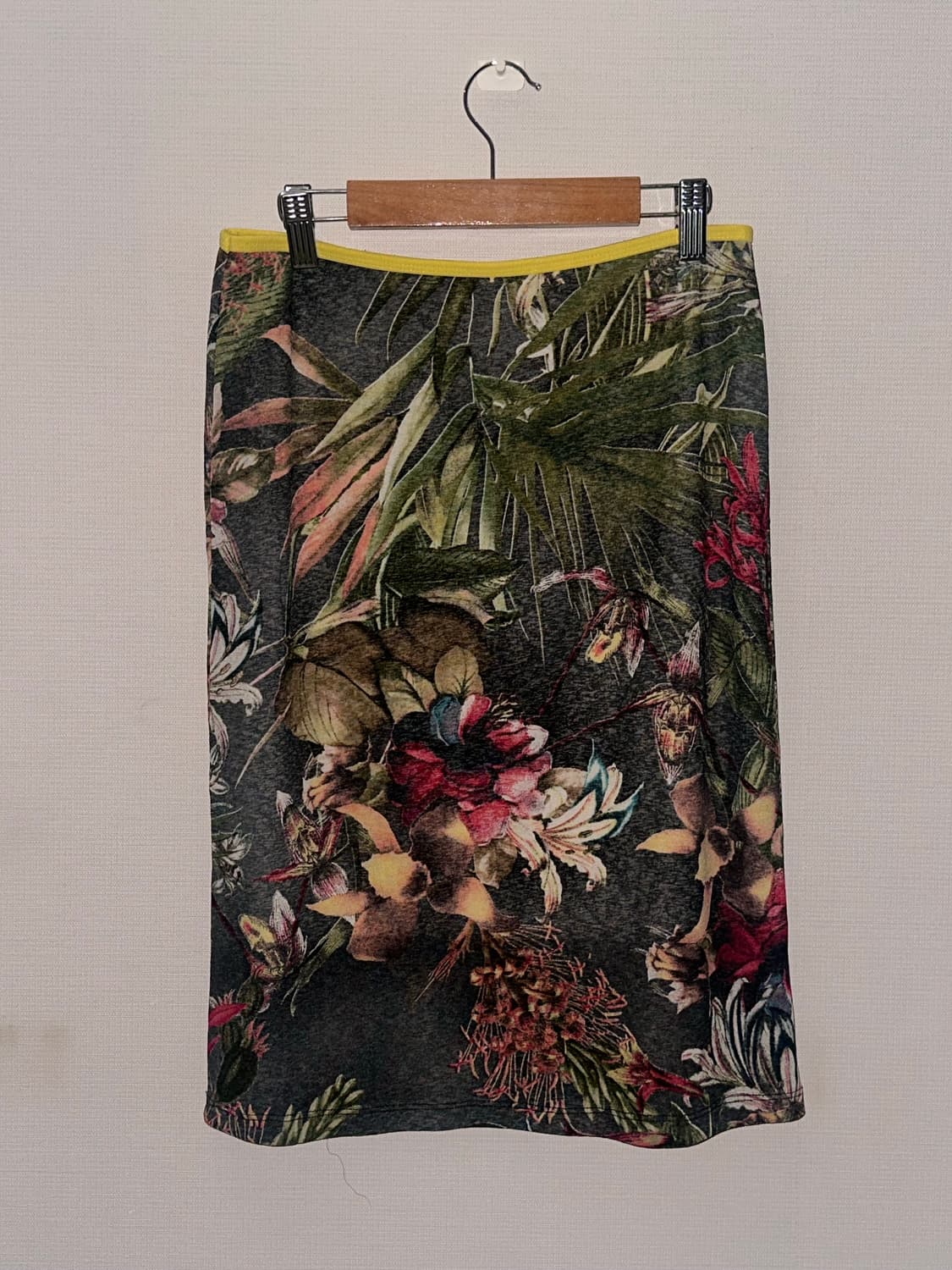 빈티지 오리엔탈 패턴 프린팅 미디 스커트 상품이미지5