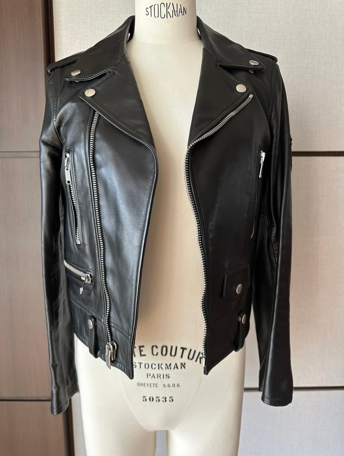 생로랑 레더 라이더 자켓 상품이미지1