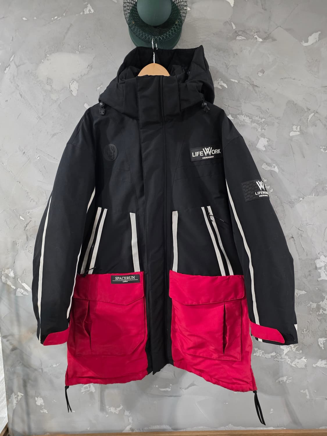 라이프워크 오버핏 구스다운 패딩 실측110 상품이미지1