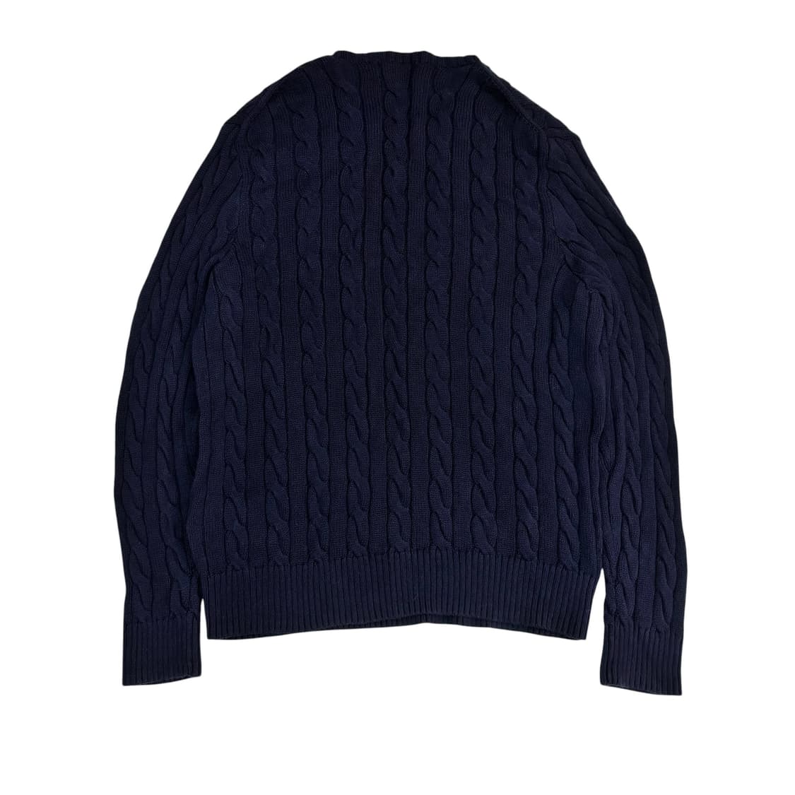 폴로 랄프로렌 QR 네이비 코튼 케이블 니트 상품이미지6