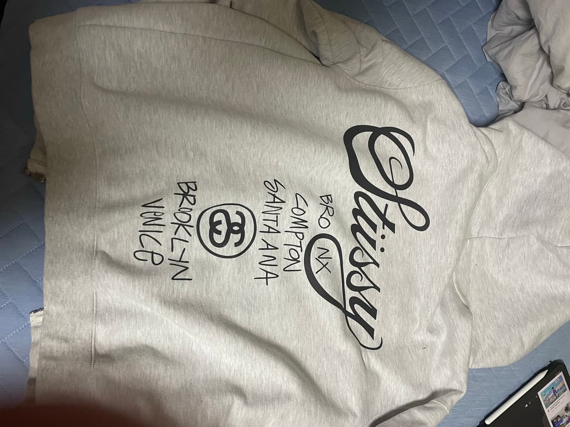 스투시 월드투어 후드집업 M (유일매물 단독사이즈!!) 상품이미지2