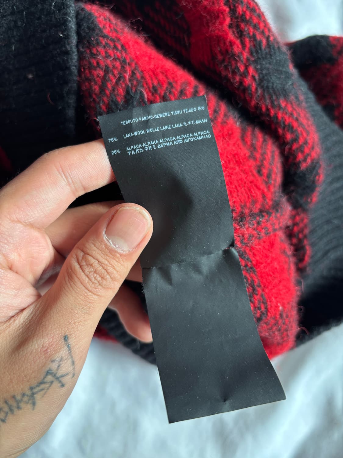 14FW Hedi Slimane Buffalo Check Sweater 상품이미지7