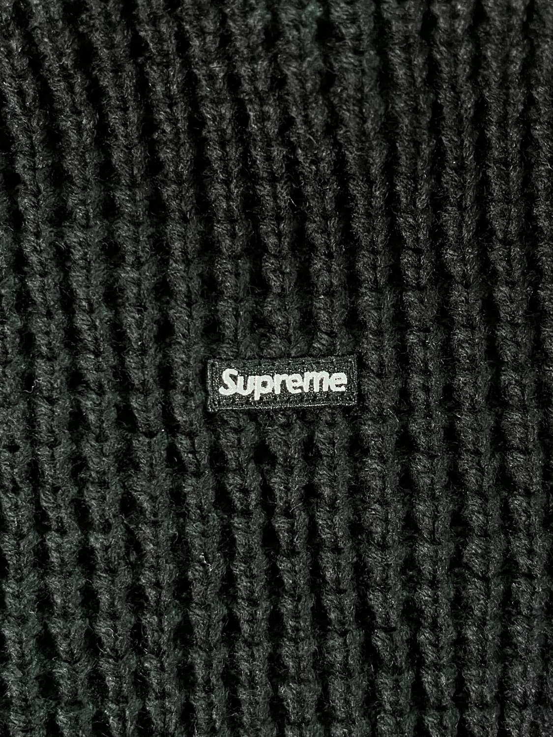 슈프림 와플 스몰 박스 스웨터 블랙 24FW XL 상품이미지4