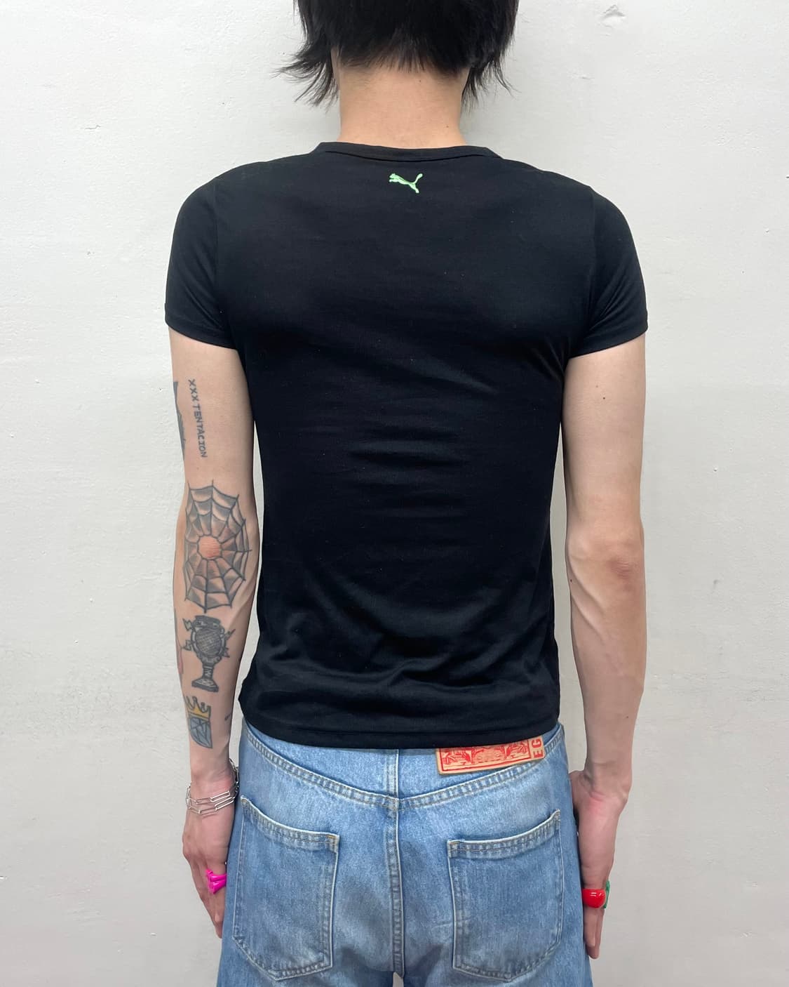 Puma Green Neon Lettering T-Shirt  상품이미지2