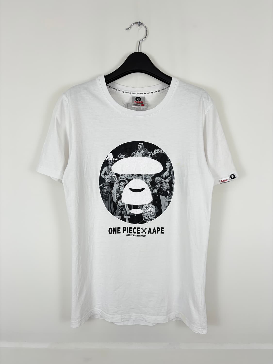 a173) 베이프(Aape) x 원피스 콜라보 반팔티셔츠 상품이미지1