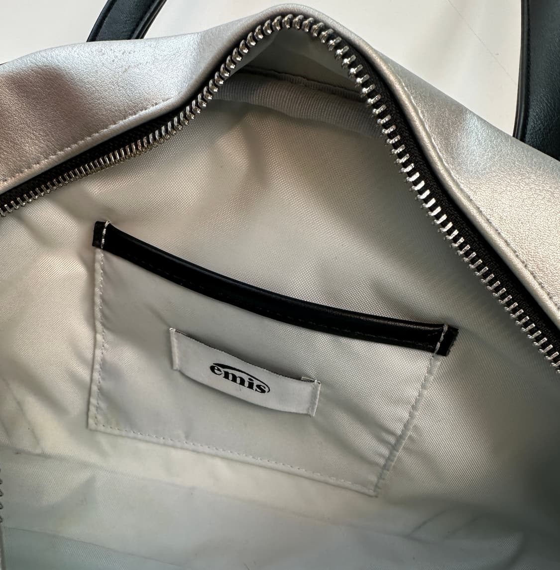 이미스 와이드빈티지 토트백 실버  상품이미지4