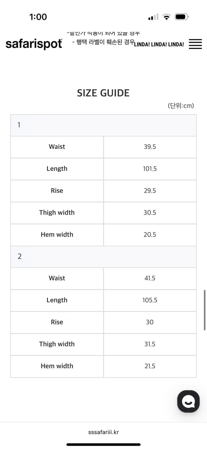 사파리스팟  AUTHENTIC LOOSE STRAIGHT JEANS (M 상품이미지3