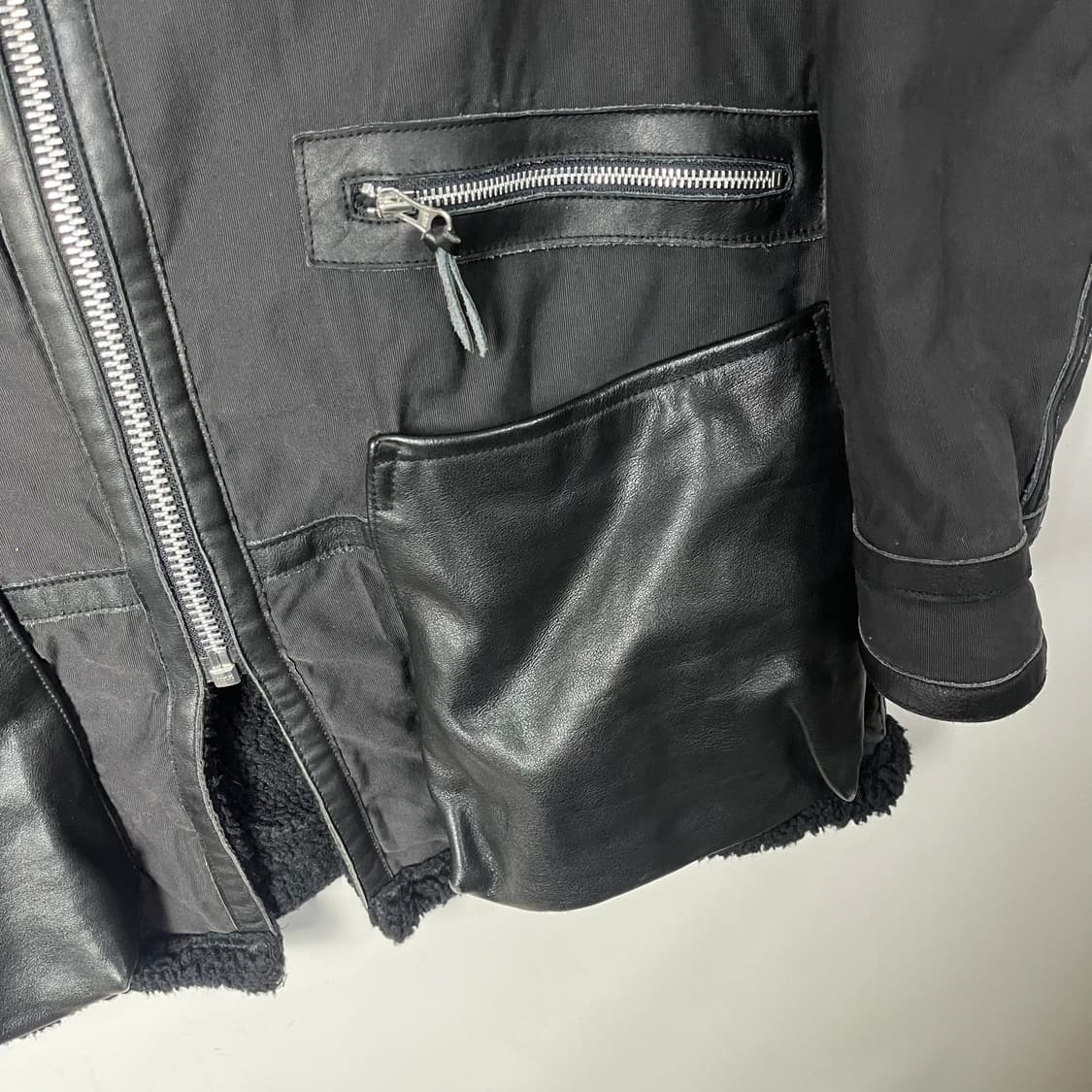 [Avirex] 아비렉스 B-7 레더포켓 무스탕 자켓 상품이미지4