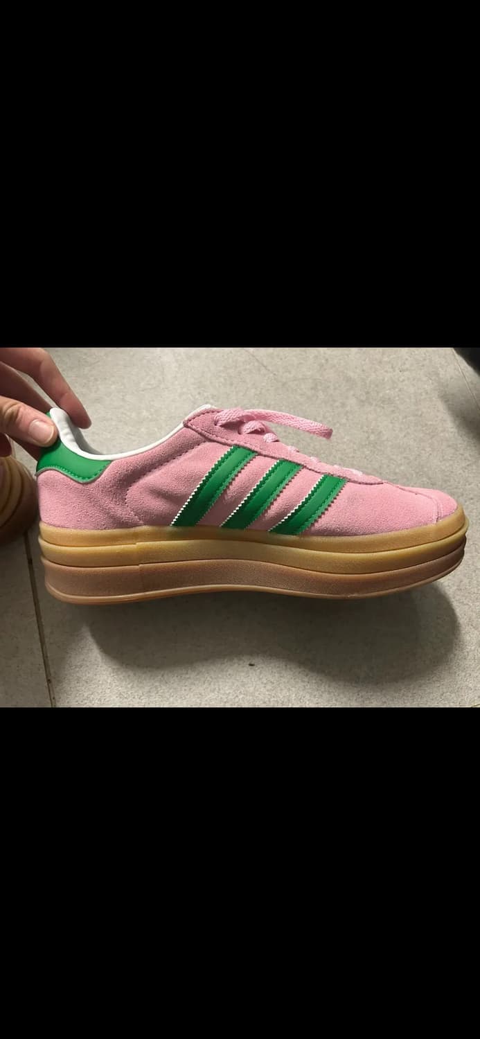 아디다스 가젤 볼드 핑크 그린 플랫폼 스니커즈 240 상품이미지7