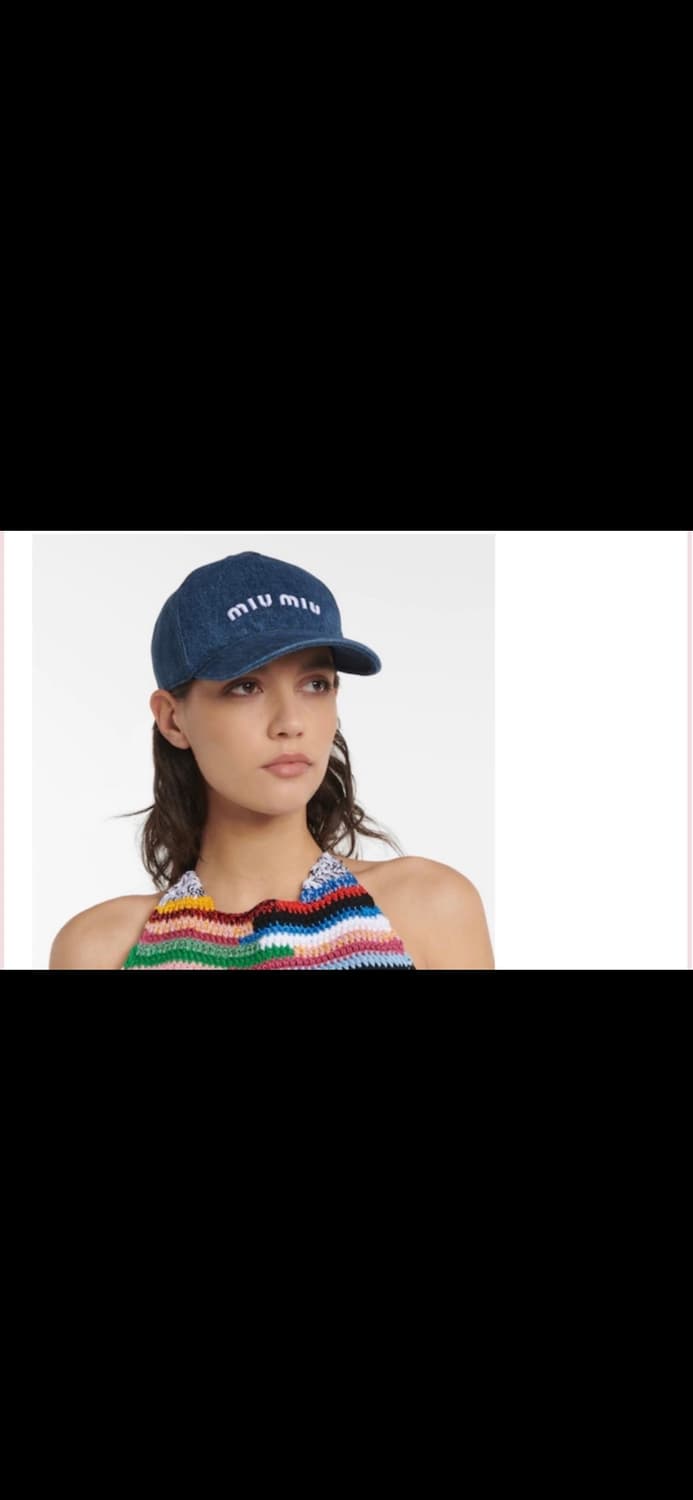 (정품) 미우미우 데님 볼캡 상품이미지8