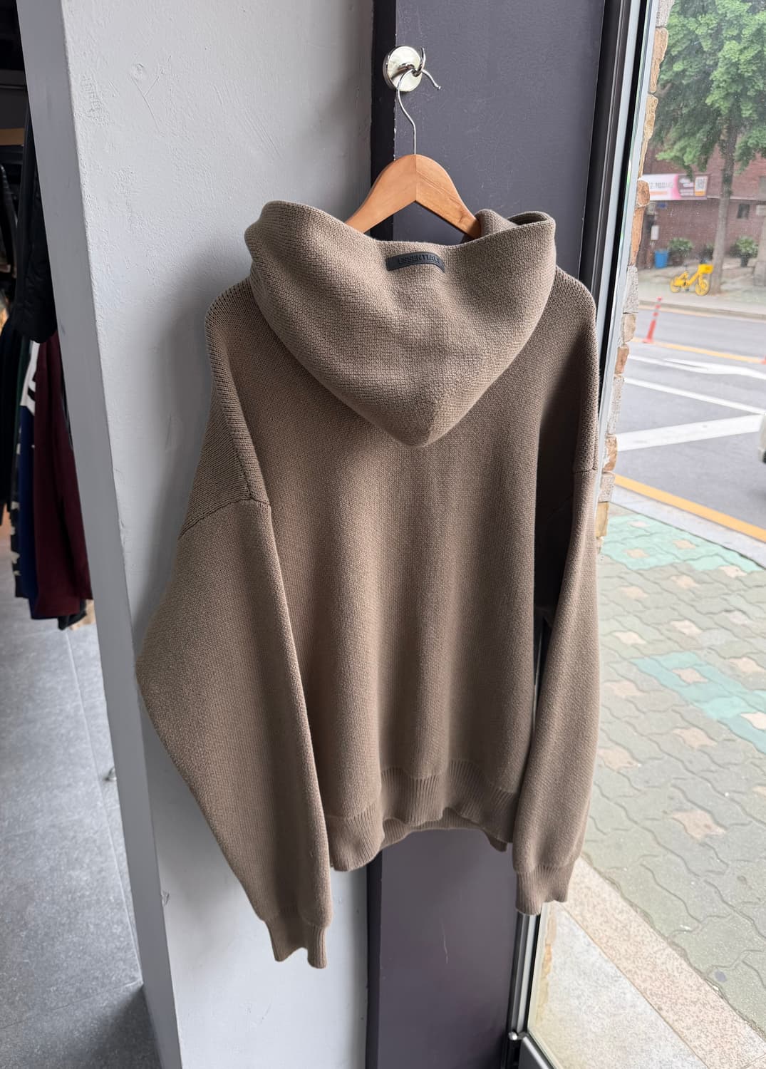 M/ 피어오브갓 에센셜 레터링 후드 니트 상품이미지8
