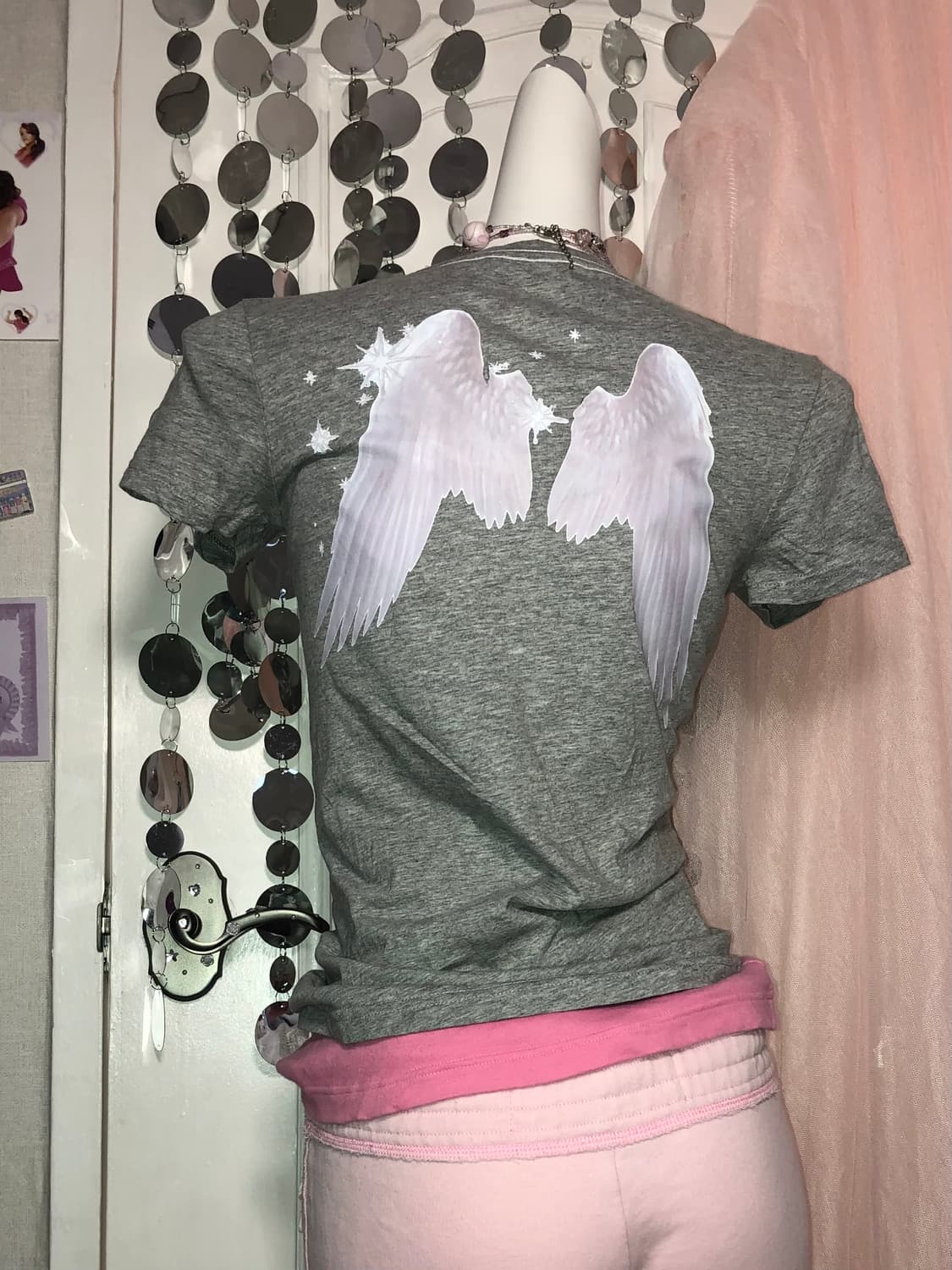 Tommy Hilfiger gray wing top 상품이미지2
