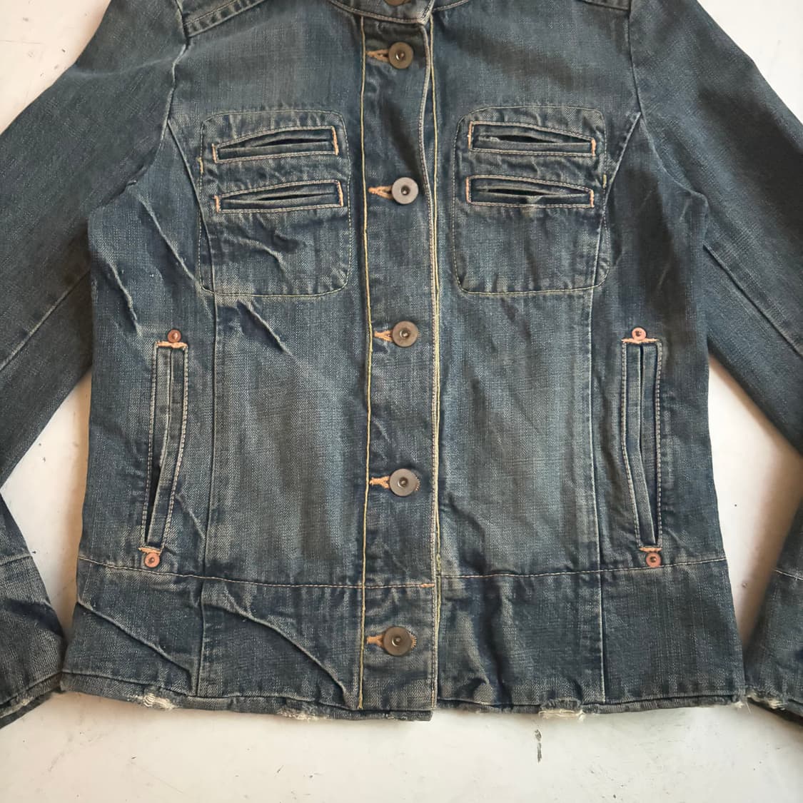 블루블루 Blue Blue 재팬 빈티지 데님자켓 S 상품이미지6