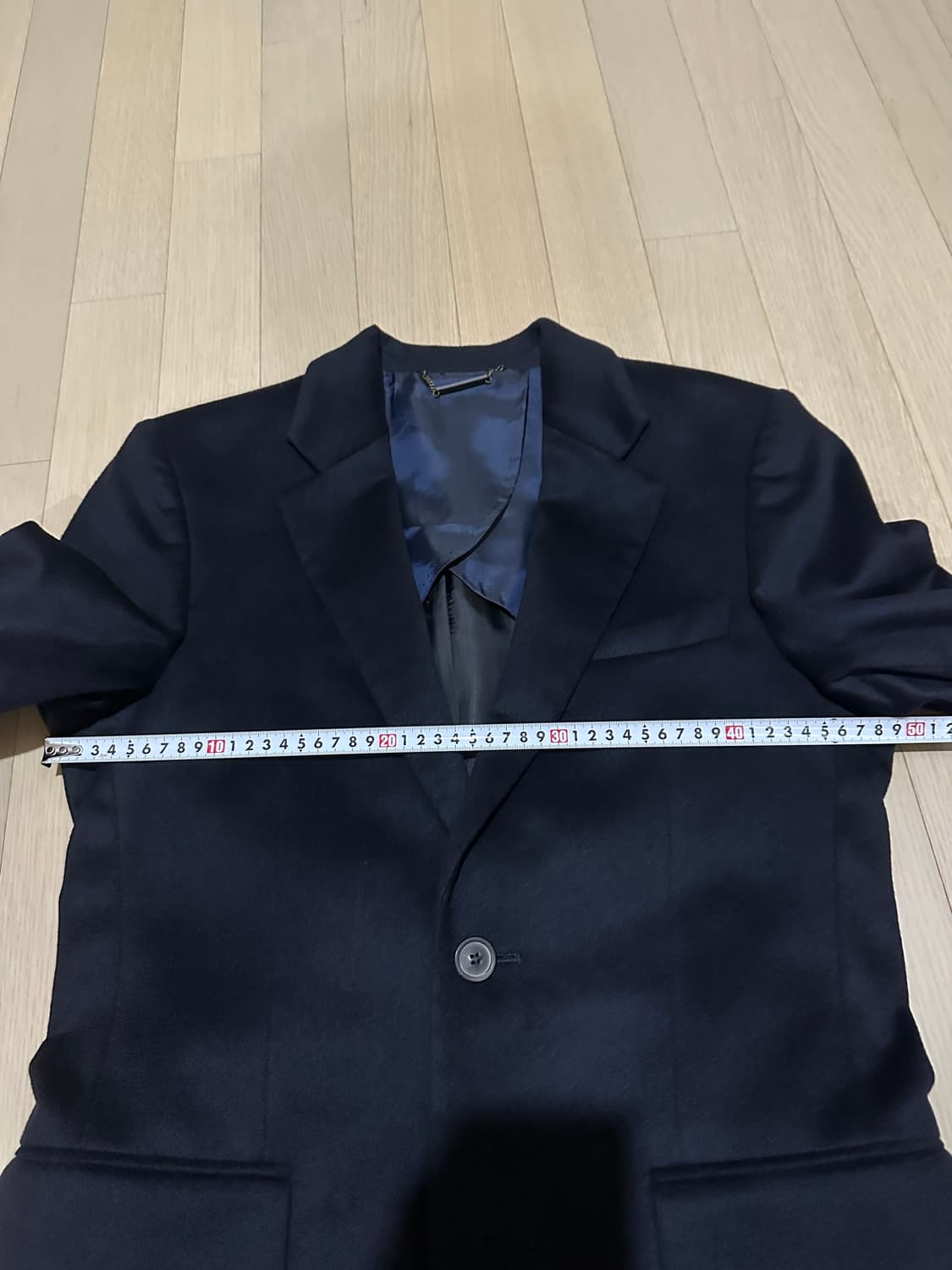 지오지아 캐시미어100 코트 95 다크네이비 상품이미지4