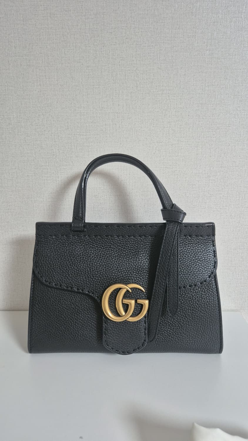 구찌 GC 마몽 탑핸들 스몰 블랙 가방 421890 상품이미지2